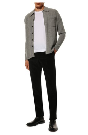 Мужские хлопковые брюки CORNELIANI черного цвета по цене 27550 руб., арт. 904B01-2818502/02 | Фото 2 Мужские хлопковые брюки CORNELIANI черного цвета, арт. 904B01-2818502/02 | Фото 2 (Материал внешний: Хлопок; Длина (брюки, джинсы): Стандартные)