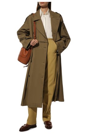 Женские кожаные лоферы SANTONI темно-коричневого цвета, арт. WUQC70080BA2BIVLM40 | Фото 2
