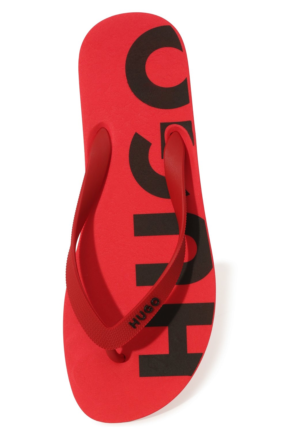 Мужские шлепанцы HUGO красного цвета, арт. 50475058 | Фото 6 (Материал внутренний: Текстиль; Материал внешний: Пластик, Резина)