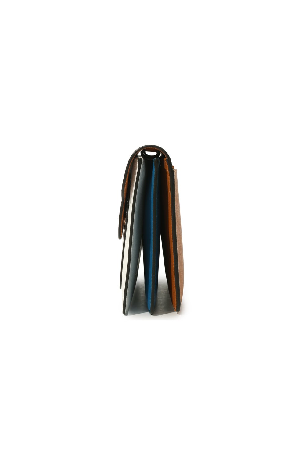 Женская сумка trunk MARNI коричневого цвета, арт. PHM00022U2/LV520 | Фото 4 (Сумки-технические: Сумки через плечо; Материал: Натуральная кожа; Ремень/цепочка: На ремешке; Размер: small)