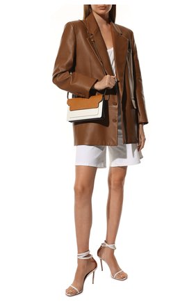 Женская сумка trunk MARNI коричневого цвета, арт. PHM00022U2/LV520 | Фото 8 (Сумки-технические: Сумки через плечо; Материал: Натуральная кожа; Ремень/цепочка: На ремешке; Размер: small)