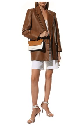 Женская сумка trunk MARNI коричневого цвета по цене 62000 руб., арт. PHM00022U2/LV520 | Фото 8 Женская сумка trunk MARNI коричневого цвета, арт. PHM00022U2/LV520 | Фото 8 (Сумки-технические: Сумки через плечо; Материал: Натуральная кожа; Ремень/цепочка: На ремешке; Размер: small)