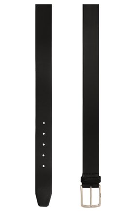 Мужской кожаный ремень BOSS черного цвета, арт. 50471298 | Фото 3 (Материал: Натуральная кожа; Случай: Формальный)