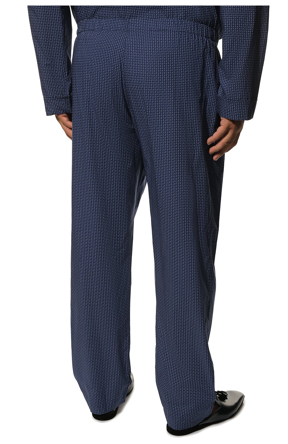 Мужская хлопковая пижама ROBERTO RICETTI синего цвета, арт. PIGIAMA VENEZIA LUNG0/R0CK 2317HW217740001/60-64 | Фото 6 (Big sizes: Big Sizes; Рукава: Длинные; Длина (брюки, джинсы): Стандартные; Кросс-КТ: домашняя одежда; Длина (для топов): Стандартные; Материал внешний: Хлопок)
