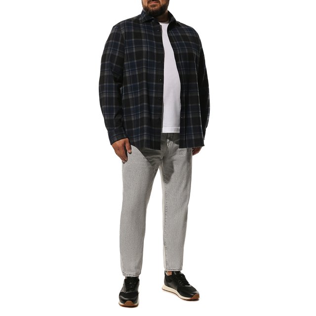 фото Хлопковая рубашка brunello cucinelli