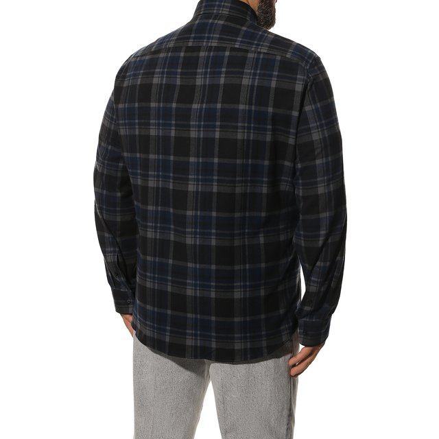 фото Хлопковая рубашка brunello cucinelli