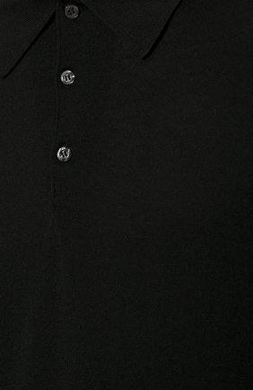 Мужское шерстяное поло JOHN SMEDLEY черного цвета, арт. D0RSET | Фото 5 (Застежка: Пуговицы; Материал внешний: Шерсть; Рукава: Длинные; Длина (для топов): Стандартные; Кросс-КТ: Трикотаж; Стили: Кэжуэл)