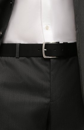 Мужской кожаный ремень BOSS черного цвета, арт. 50471321 | Фото 2 (Материал: Натуральная кожа; Случай: Формальный)