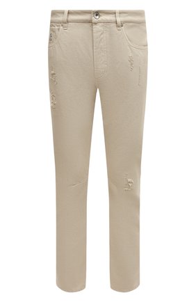 Мужские джинсы BRUNELLO CUCINELLI светло-бежевого цвета по цене 88050 руб., арт. M262PX2340 | Фото 1