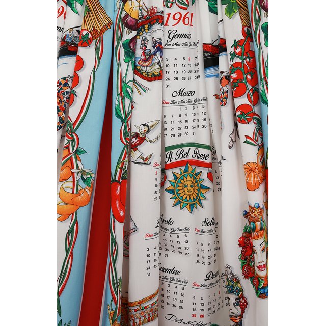 Хлопковая юбка Dolce & Gabbana L54I45/G7F0Y/2-6 Фото 3