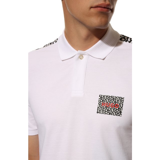 фото Хлопковое поло hugo