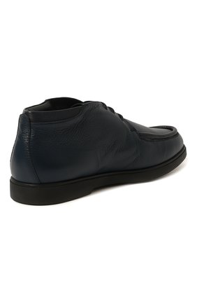 Мужские кожаные ботинки W.GIBBS темно-синего цвета, арт. 1078004/2520 | Фото 5 (Материал внешний: Кожа; Материал утеплителя: Натуральный мех; Мужское Кросс-КТ: Ботинки-обувь, зимние ботинки)