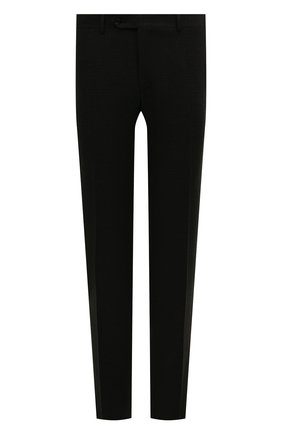 Мужские шерстяные брюки CANALI темно-серого цвета, арт. 71019/BF03994 | Фото 1 (Материал внешний: Шерсть; Длина (брюки, джинсы): Стандартные; Случай: Повседневный; Стили: Кэжуэл)