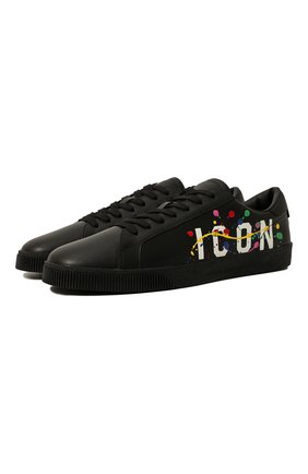 Мужские кожаные кеды cassetta icon DSQUARED2 черного цвета по цене 37800 руб., арт. SNM0187 01505548 | Фото 1 Мужские кожаные кеды cassetta icon DSQUARED2 черного цвета, арт. SNM0187 01505548 | Фото 1 (Материал внутренний: Текстиль, Натуральная кожа; Материал внешний: Кожа; Стили: Классический; Материал утеплителя: Без утеплителя)