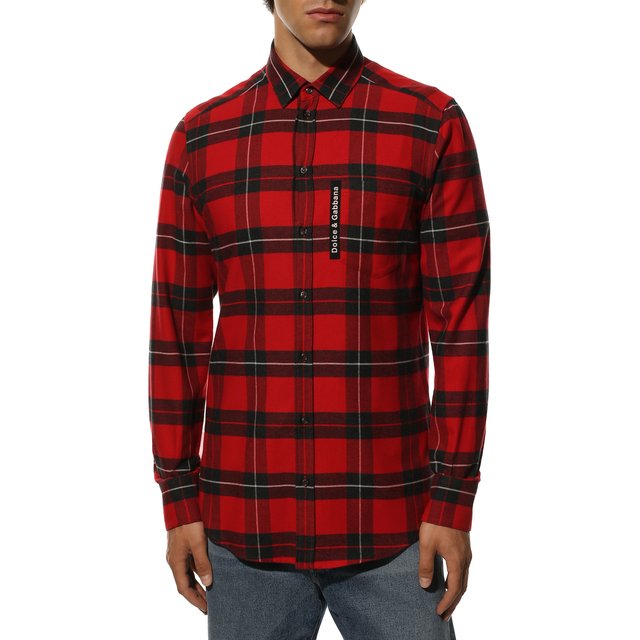 фото Хлопковая рубашка dolce & gabbana