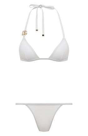 Женский раздельный купальник DOLCE & GABBANA белого цвета, арт. 08B76J/FUGA2 | Фото 1
