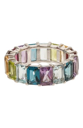 Женское кольцо-радуга из камней SECRETS JEWELRY разноцветного цвета по цене 0 руб., арт. КРОС00620 | Фото 1