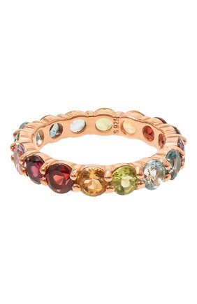 Женское кольцо-радуга из камней SECRETS JEWELRY разноцветного цвета, арт. КРКРП00625 | Фото 1 (Материал: Серебро)