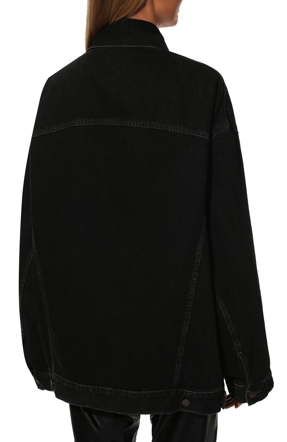 Женская черная джинсовая куртка ACNE STUDIOS купить в интернет-магазине ...