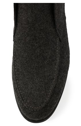 Мужские текстильные ботинки DOUCAL'S темно-серого цвета, арт. DU2654ED0-UM032NN05 | Фото 6 (Материал внешний: Текстиль; Материал утеплителя: Натуральный мех; Мужское Кросс-КТ: Ботинки-обувь, зимние ботинки)