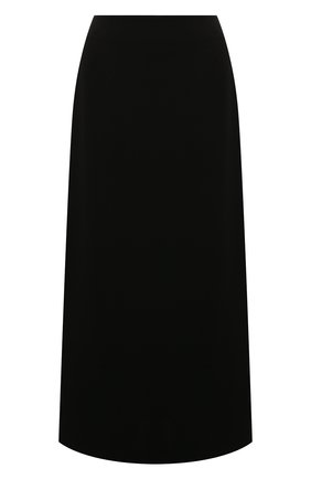 Женская юбка из шелка и шерсти AGREEG черного цвета, арт. 08150478 | Фото 1 (Длина Ж (юбки, платья, шорты): Миди; Материал внешний: Шелк; Стили: Классический; Женское Кросс-КТ: Юбка-одежда)