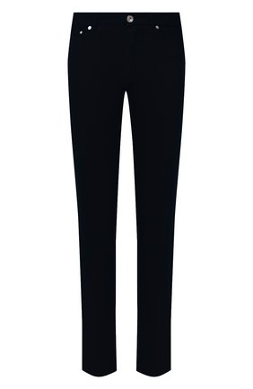 Мужские хлопковые брюки BRUNELLO CUCINELLI темно-синего цвета по цене 76750 руб., арт. M279DI1780 | Фото 1