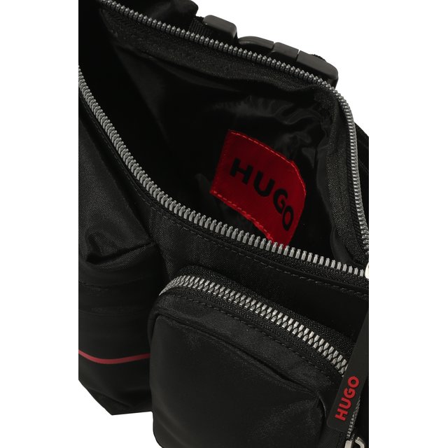 Текстильная поясная сумка HUGO 50481817, цвет чёрный, размер NS - фото 5