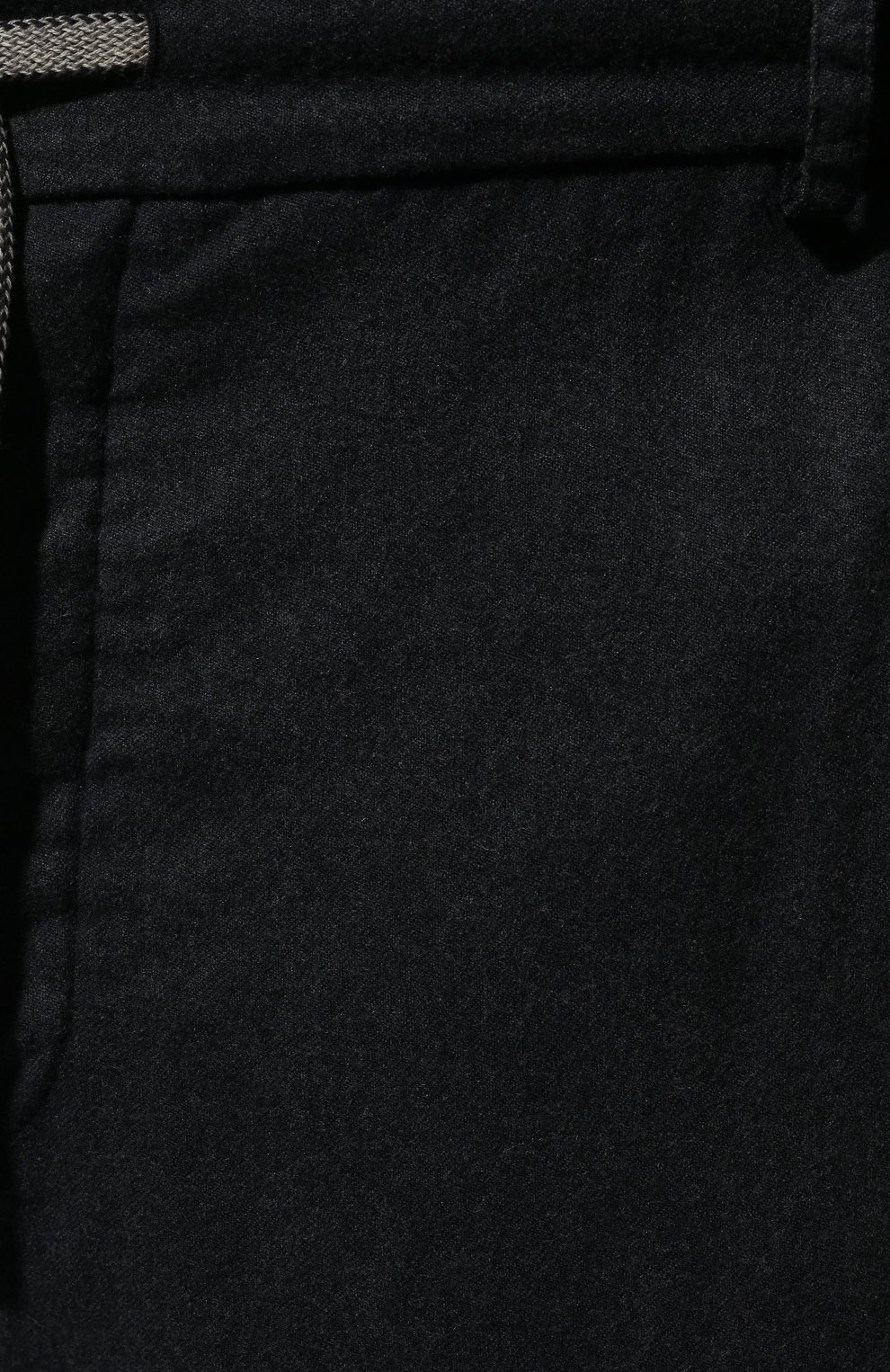 Мужские шерстяные джоггеры ANDREA CAMPAGNA темно-синего цвета, арт. 13M805.FL02.CAMP./58-60 | Фото 5 (Силуэт М (брюки): Карго, Джоггеры; Big sizes: Big Sizes; Материал внешний: Шерсть; Длина (брюки, джинсы): Стандартные; Стили: Спорт-шик)