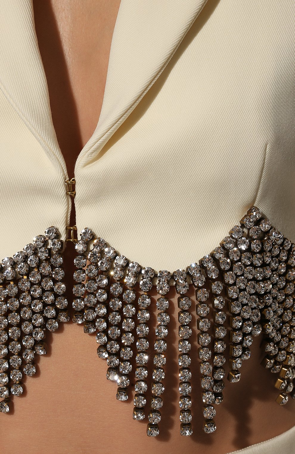 Женский кремовый жакет с отделкой стразами AREA купить в интернет ...