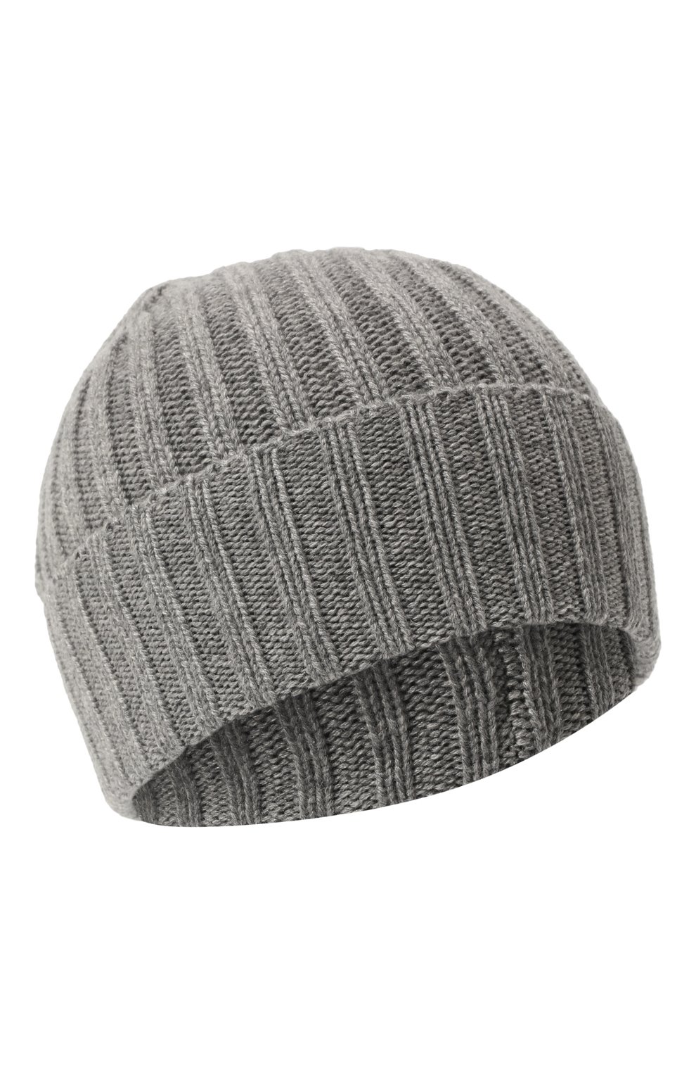 Мужская кашемировая шапка INVERNI серого цвета, арт. 4712 CM | Фото 1 (Материал: Текстиль, Кашемир, Шерсть; Кросс-КТ: Трикотаж)