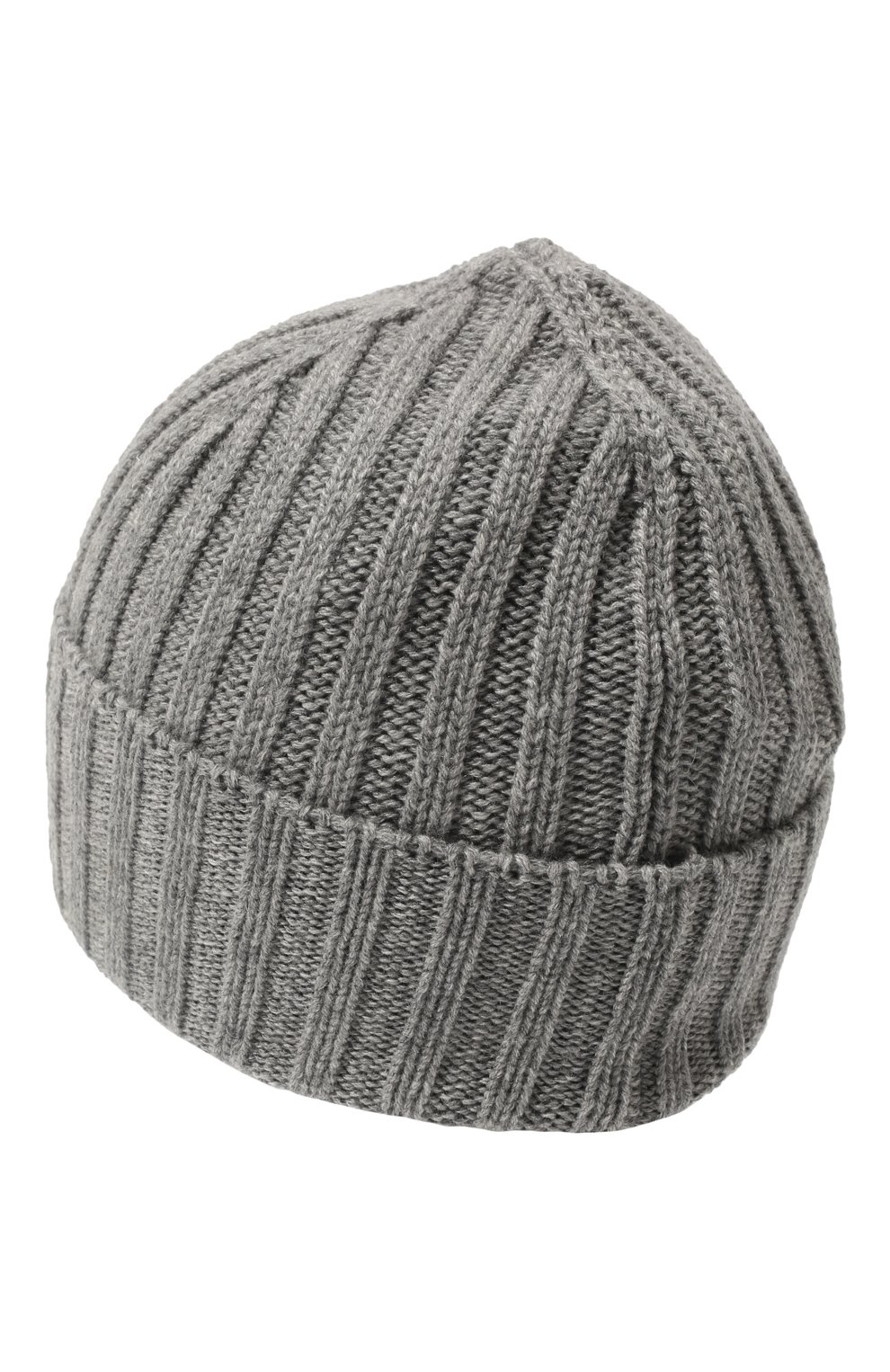 Мужская кашемировая шапка INVERNI серого цвета, арт. 4712 CM | Фото 3 (Материал: Текстиль, Кашемир, Шерсть; Кросс-КТ: Трикотаж)
