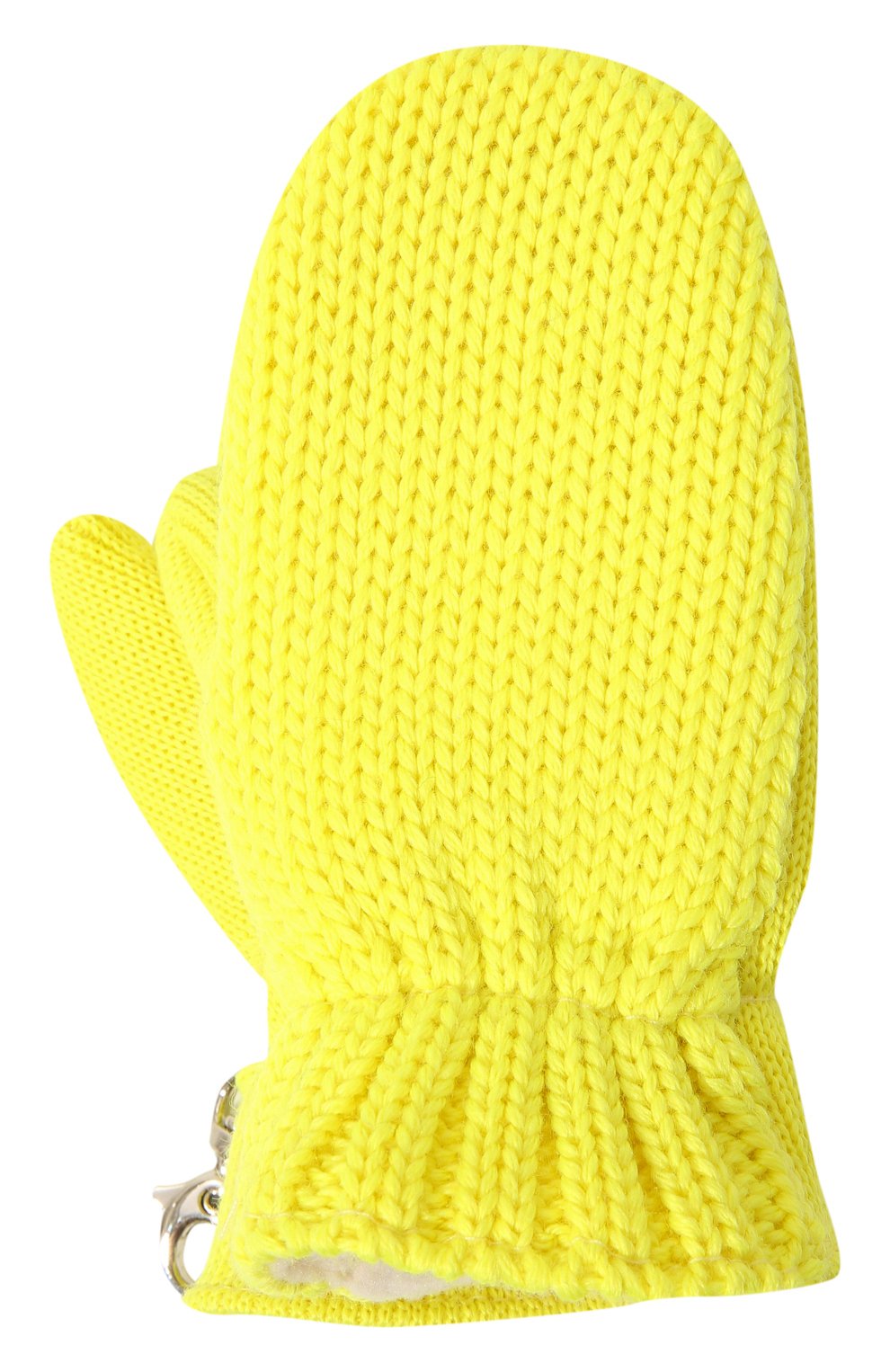 Детские шерстяные варежки IL TRENINO желтого цвета, арт. CL 4062/VB | Фото 1 (Материал: Текстиль, Шерсть)