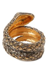 Женское кольцо two rounds snake QUEENSBEE золотого цвета, арт. 102007 | Фото 3 (Материал: Серебро)
