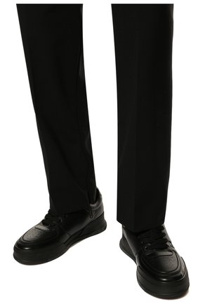Мужские кожаные кеды canadian DSQUARED2 черного цвета, арт. SNM0248 35605520 | Фото 3 (Материал внешний: Кожа; Материал внутренний: Натуральная кожа, Текстиль; Стили: Классический; Материал утеплителя: Без утеплителя)