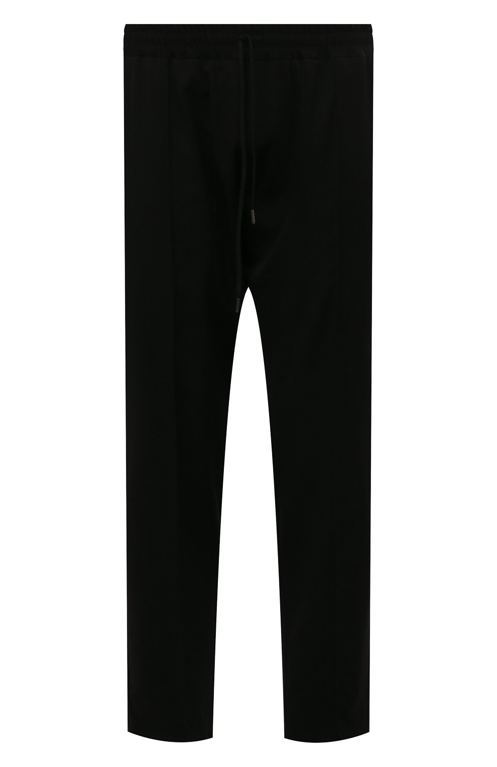 Мужские шерстяные брюки ISABEL BENENATO черного цвета, арт. UW23F22 | Фото 1 (Материал внешний: Шерсть; Длина (брюки, джинсы): Стандартные; Случай: Повседневный; Стили: Минимализм)