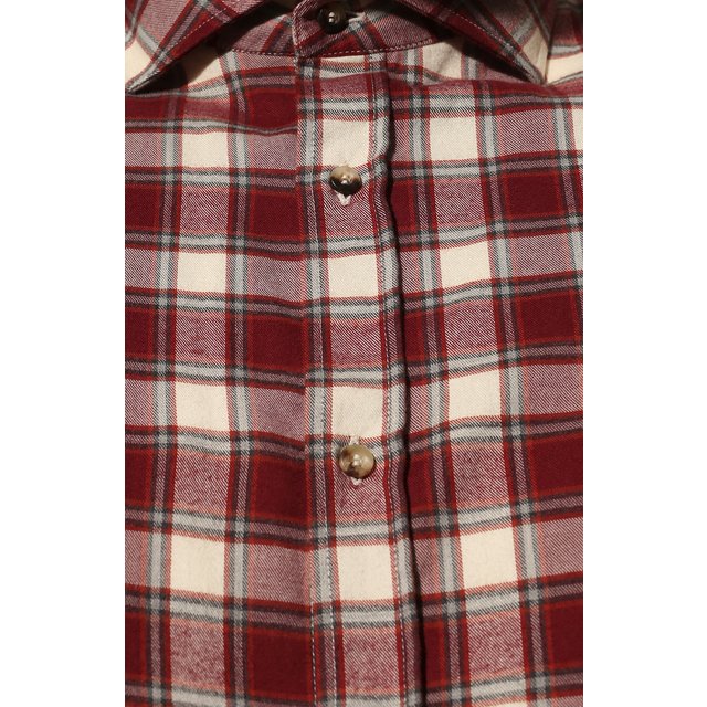 фото Хлопковая рубашка brunello cucinelli