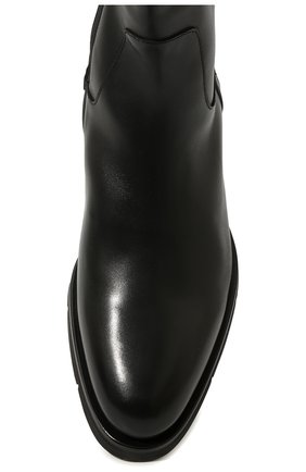 Мужские кожаные сапоги SANTONI черного цвета, арт. MCWG11086JM3ACLBN01 | Фото 6 (Материал внешний: Кожа; Материал утеплителя: Натуральный мех; Мужское Кросс-КТ: Сапоги-обувь)