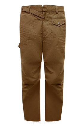 Мужские хлопковые брюки DSQUARED2 бежевого цвета, арт. S74KB0699/S41794 | Фото 1 (Случай: Повседневный; Стили: Гранж; Материал внешний: Хлопок; Длина (брюки, джинсы): Укороченные)