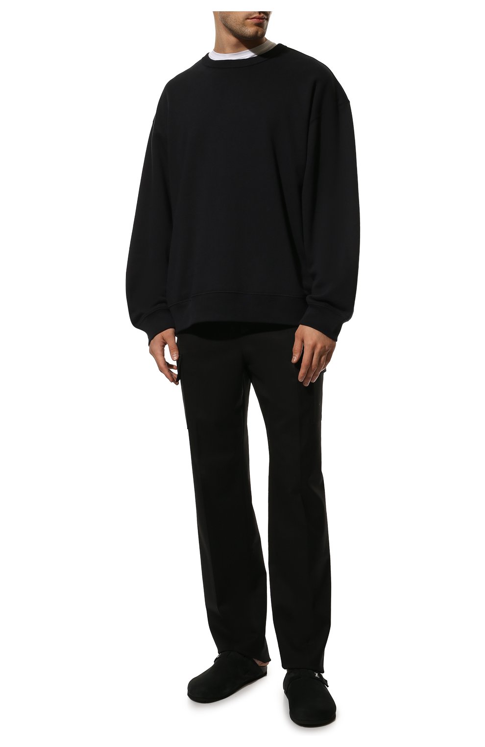 Мужские кожаные сабо ZILLI черного цвета, арт. MDX-F015/003 | Фото 2 (Материал внешний: Кожа; Материал внутренний: Натуральная кожа)