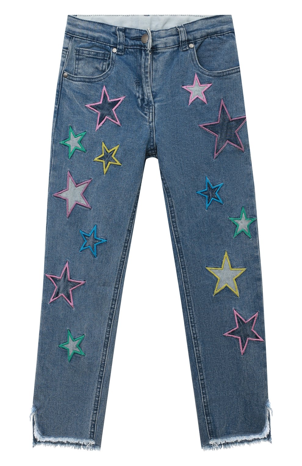 Детские джинсы STELLA MCCARTNEY голубого цвета, арт. 8R6B50 | Фото 1 (Материал внешний: Хлопок)