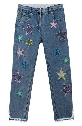 Детские джинсы STELLA MCCARTNEY голубого цвета, арт. 8R6B50 | Фото 1 (Материал внешний: Хлопок)