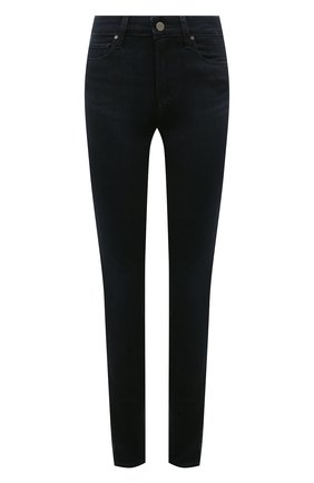 Женские джинсы PAIGE темно-синего цвета, арт. 1563521-6004 | Фото 1 (Длина (брюки, джинсы): Стандартные; Материал внешний: Вискоза)