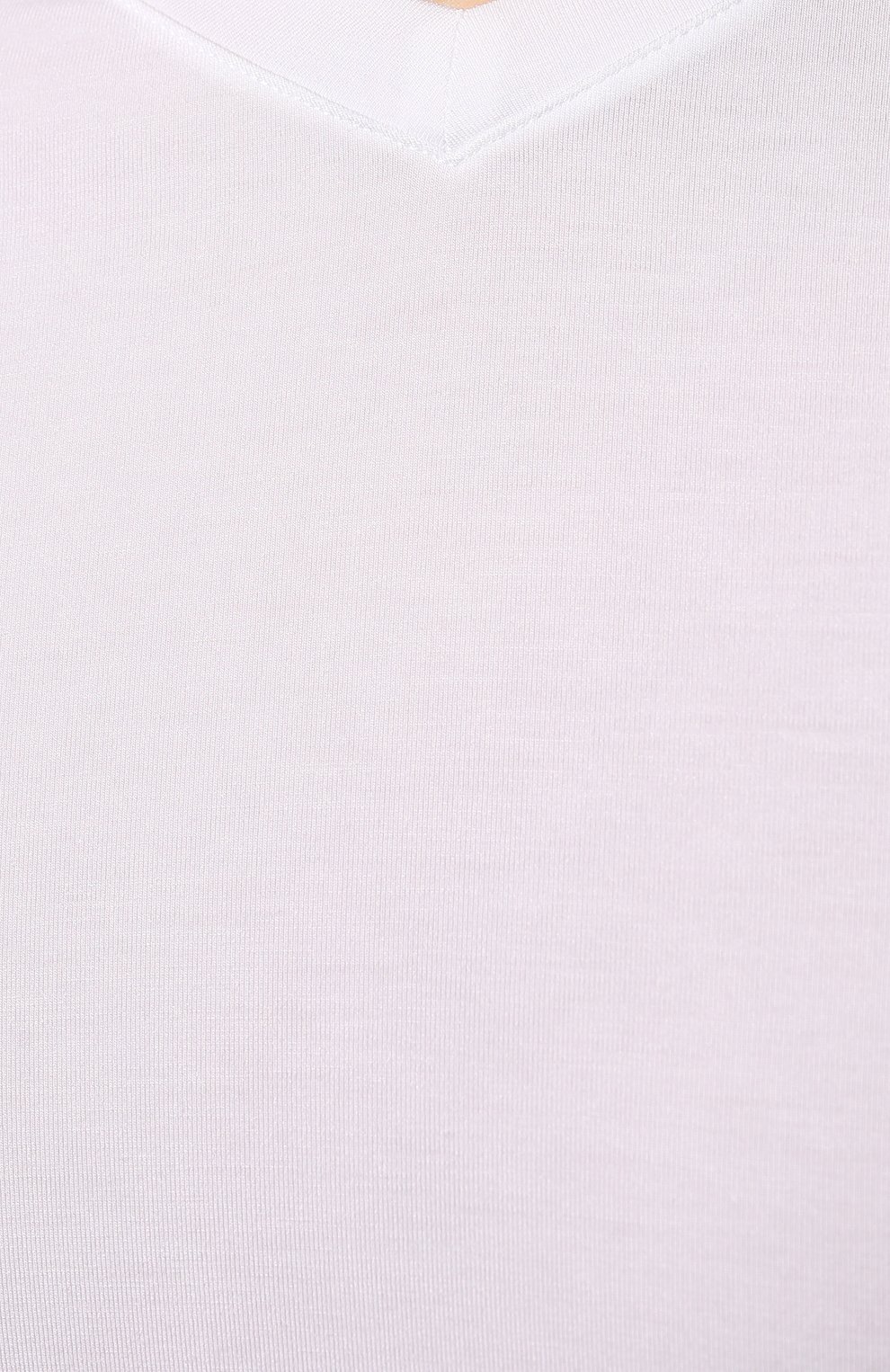 Мужская футболка из вискозы GIORGIO ARMANI белого цвета, арт. 8NST53/SJP4Z | Фото 5 (Принт: Без принта; Рукава: Короткие; Длина (для топов): Стандартные; Материал внешний: Вискоза; Стили: Кэжуэл)
