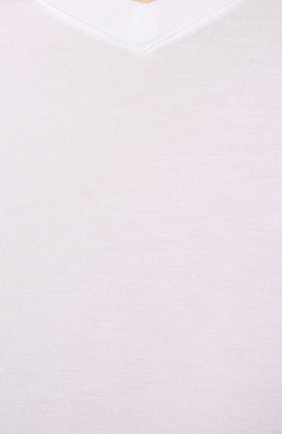 Мужская футболка из вискозы GIORGIO ARMANI белого цвета, арт. 8NST53/SJP4Z | Фото 5 (Принт: Без принта; Рукава: Короткие; Длина (для топов): Стандартные; Материал внешний: Вискоза; Стили: Кэжуэл)