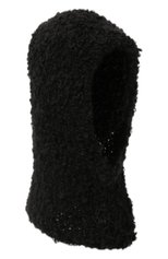 Женский капюшон A.T.T. черного цвета, арт. Т1522/1 | Фото 1 (Материал: Текстиль, Шерсть, Синтетический материал)