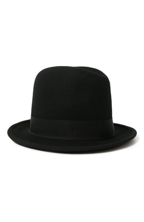 Мужская фетровая шляпа DSQUARED2 черного цвета, арт. HAM0045 10490001 | Фото 1 (Материал: Текстиль, Шерсть)