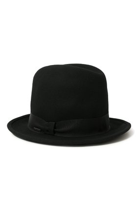 Мужская фетровая шляпа DSQUARED2 черного цвета по цене 32550 руб., арт. HAM0045 10490001 | Фото 3 Мужская фетровая шляпа DSQUARED2 черного цвета, арт. HAM0045 10490001 | Фото 3 (Материал: Текстиль, Шерсть)