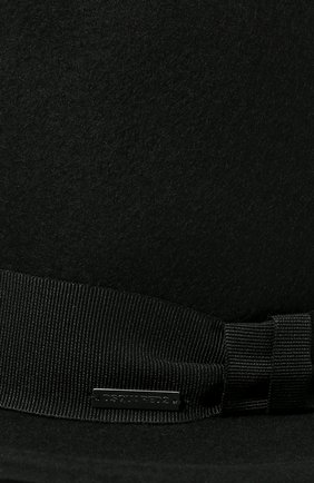 Мужская фетровая шляпа DSQUARED2 черного цвета, арт. HAM0045 10490001 | Фото 4 (Материал: Текстиль, Шерсть)