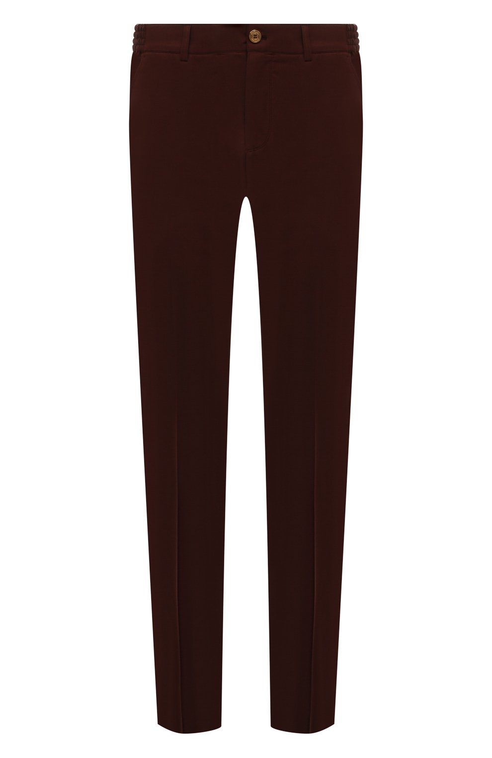 Мужские шерстяные брюки STEFANO RICCI бордового цвета, арт. M1T2300101/W609 | Фото 1 (Материал внешний: Шерсть; Длина (брюки, джинсы): Стандартные; Случай: Повседневный; Стили: Кэжуэл)