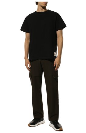 Мужская комплект из трех футболок JIL SANDER черного цвета, арт. J47GC0001-J45048 | Фото 2 (Принт: Без принта; Рукава: Короткие; Длина (для топов): Стандартные; Материал внешний: Хлопок; Стили: Кэжуэл)